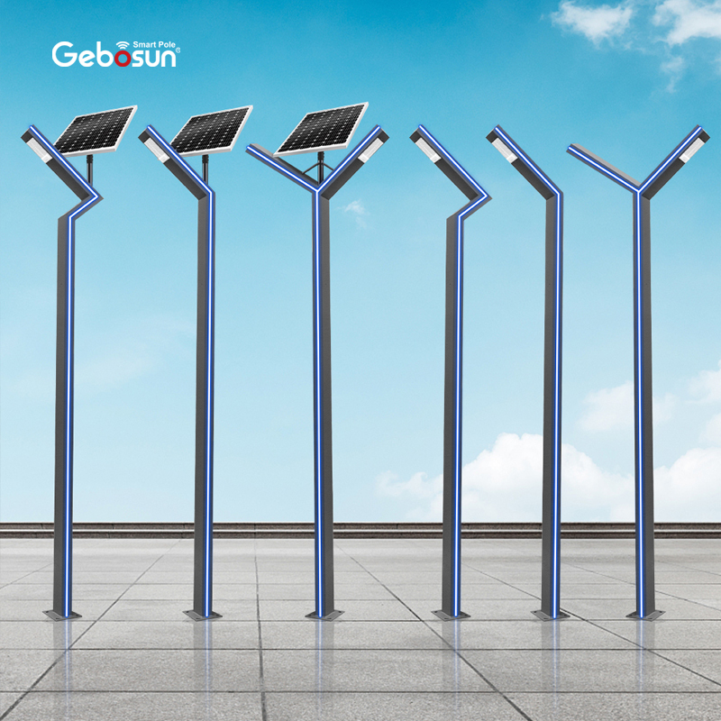 Gebosun LED Outdoor Solar Landscape Park Villa Lights IP65 30W 50W 60W Waterproof Outdoor Long Life-span Solar Garden Light