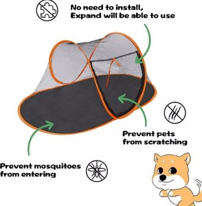 Tenda portatile moderna per animali domestici per gatti e piccoli animali pieghevole borsa per interni box esercizio recinzione all'aperto - Product Image 3