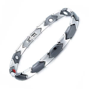 BioMagnetic गहने 4 में 1 स्वास्थ्य तत्वों महिलाओं सिरेमिक चुंबकीय कंगन आभूषण - Product Image 1