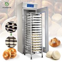 Lemari Fermentasi Roti Listrik Stainless Steel Beroda untuk 16 Loyang Adonan 40cm X 60cm
