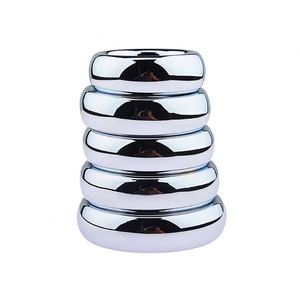 6 ukuran Penis logam bondage lock Delay Ejaculation halus cincin Penis berat badan cincin mainan seks untuk pria - Product Image 2