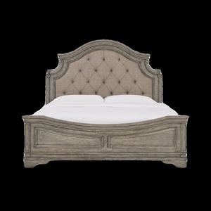 Cama Doble de Madera Maciza de Roble de Lujo Moderno Francés con Diseño de Panel MDF para Dormitorio con Cama Empotrada Ideal para Apartamentos - Product Image 5
