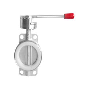 Válvula de Mariposa Manual de Acero Inoxidable 304 con Sello Suave de Silicona, Accionamiento Eléctrico Neumático para Medios de Aceite, Agua y Gas D71X-10P - Product Image 1