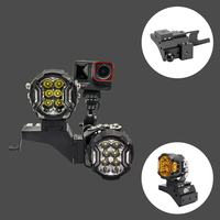 Accessoires de voiture, éclairage LED pour conduite, support de pilier A en aluminium noir pour Nissan Navara 2014-2021