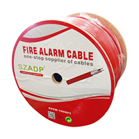 Cable de Control de alarma contra incendios par trenzado sólido CCA sólido/alambre de cobre blindado sin blindaje PVC/LSZH chaqueta 100M 305m Alambre de fibra