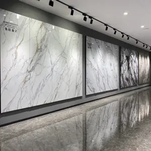 Losas grandes y grandes de 1200x2400mm, azulejos pulidos de porcelana con acabado mate y brillante, azulejos de cerámica de gran tamaño para suelo