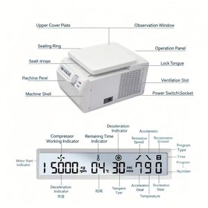 Centrífuga criogênica de microescala de alta velocidade para laboratório, com armazenamento multiprogramável eficiente. - Product Image 2
