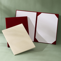 Porta Diplomas de Terciopelo con Logotipo Personalizado, Grabado en Caliente, Impresión UV, Cubierta para Documentos de Premiación para Ceremonia de Graduación