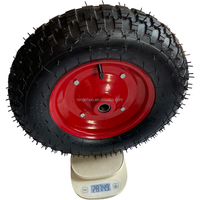 Ningshuo NSPM7034 brouette gonflable remplie d'air 16 pouces 4.80/4.00-8 roue en caoutchouc pneumatique
