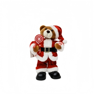 Decoración <span class=keywords><strong>Navideña</strong></span> de Plástico Hecha a Mano con Forma de Animal, Oso, Papá Noel, Regalo Creativo para las Fiestas, Música <span class=keywords><strong>Navideña</strong></span>, Baile, Suave y Personalizado - Product Image 2