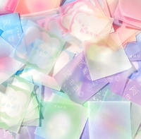 Notes autocollantes transparentes personnalisées imprimées par le fabricant, colorées, mignonnes, à déchirer, pour liste de choses à faire