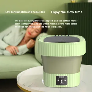 Lave-linge pliable USB Dafis, haute efficacité, économie d'énergie, grande capacité, drainage, bleu, vente en gros d'usine - Product Image 4