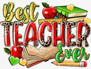 Tùy chỉnh giáo viên dtf Decal Plastisol truyền nhiệt Màn hình in vinyl chuyển cho quần áo bán buôn - Product Image 4