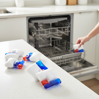 Lessive liquide en poudre 3D tout-en-un en dosettes automatiques pour toutes les lave-vaisselle