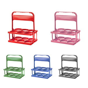 <span class=keywords><strong>Porte</strong></span>-bouteilles pliable en plastique <span class=keywords><strong>Porte</strong></span>-bouteilles réutilisable avec poignée pour <span class=keywords><strong>bar</strong></span> - Product Image 3
