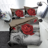 Ensemble de literie 4 pièces pour lit queen size, ensemble de couette pour 4 saisons