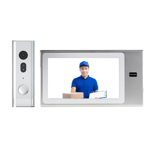 Lermom IP65 Étanche 7 pouces Bouton Physique Moniteur sonnette <span class=keywords><strong>Visiophone</strong></span> 4 Fils Interphone Vidéo pour Villa - Product Image 1