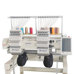 1200 RPM High Speed Two Head <b>Sewing</b> Machinery Single Head Programmable Embroidery <b>Machine</b> <b>for</b> Cap Shirt - Product Image 1