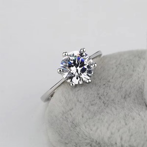 <b>Indian</b> Manufacture 925 Silver Diamond <b>Ring</b> for Engagement Party Wear and Fine Jewelry Collection Available for Best Price - Product Image 1