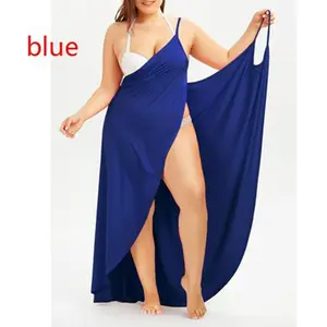 Beach Dresses Women Summer Bathing Suits Long Cover Up Big Plus Size Many Colors Beach Wrap Dress For Beach Activities