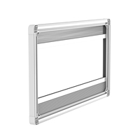 Ventana de Aluminio Resistente con Doble Acristalamiento Acrílico para Autocaravanas, Remolques y Campers, Persianas para Ventanas de RV