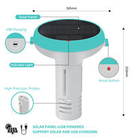 Moniteur de piscine 7 en 1 Testeur de qualité de l'eau flottant solaire Tuya Zigbee Analyseur de piscine pour pH ORP EC TDS SEL CL TEMP