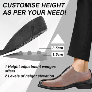 Solette di aumento di altezza per <span class=keywords><strong>scarpe</strong></span> da <span class=keywords><strong>uomo</strong></span> <span class=keywords><strong>5</strong></span> <span class=keywords><strong>cm</strong></span> di altezza Booster inserti <span class=keywords><strong>tacco</strong></span> solleva altezza che aumenta solette - Product Image 3