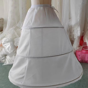 Petticoat for Dress Adult 3 Loops <strong>Underskirt</strong> Elastic Band Adjustable Crinoline - Product Image 1