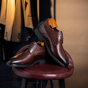 Chaussures habillées de <span class=keywords><strong>luxe</strong></span> haut de gamme pour hommes - Chaussures italiennes à lacets faites à la main - Chaussures Oxford formelles pour affaires - Hommes - Product Image 6