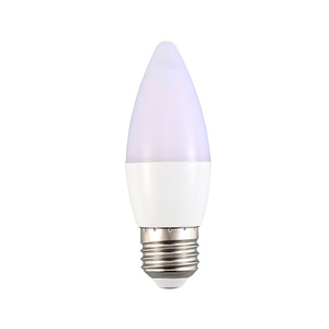 หลอดไฟ LED รูปทรงเทียน แสงเปลวไฟจำลอง แสงตกแต่งสร้างบรรยากาศ ตัวหลอดพลาสติก พร้อมปลั๊กไฟ - Product Image 3