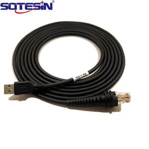 The Sotesin plant in Huizhou is suitable for Honeywell 1900GHD 1200G 1250GAP RJ45 to RS232 9.8ft black Cable de código de barras - Product Image 1