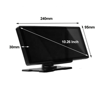 Pantalla Inalámbrica CarPlay Portátil de 9.3 Pulgadas, Android Auto Plug and Play, Monitor para Tablero de Auto, Sistema Multimedia Universal para Auto