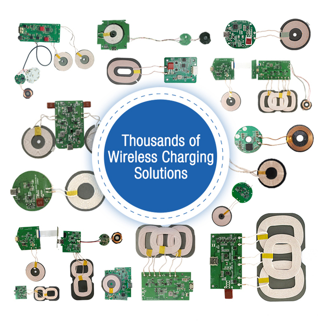 Wireless Charger Transmitter Receiver Kit Coil PCBA 5W 10W 15W 20W Magnetic Charger Module OTP/OVP Protection CE FCC Certified
