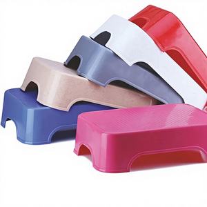 Tabouret empilable léger et moderne en plastique Elite durable, antidérapant, pour salle de bain, maison, hôtel, ANAX IMPEX - Product Image 1