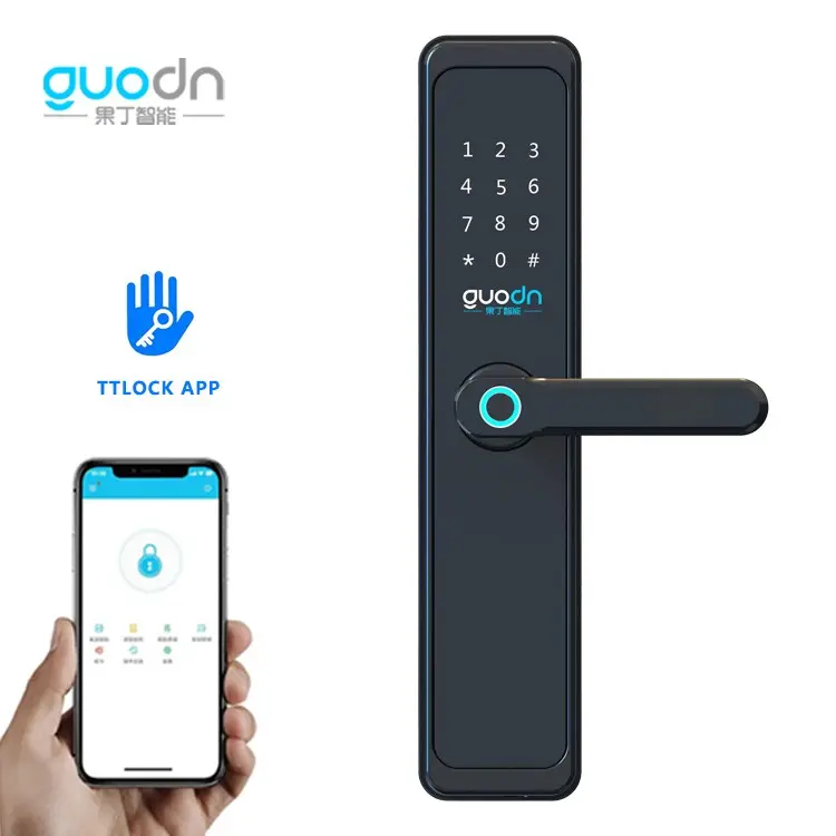 Vân tay doorlock ZigBee tuya Wifi ttlock điều khiển từ xa thông minh khóa cửa