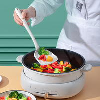 Set Peralatan Masak Silikon Food-Grade 5/7 Buah, Spatula Tahan Panas, Sendok Berlubang & Pengaduk Anti Lengket