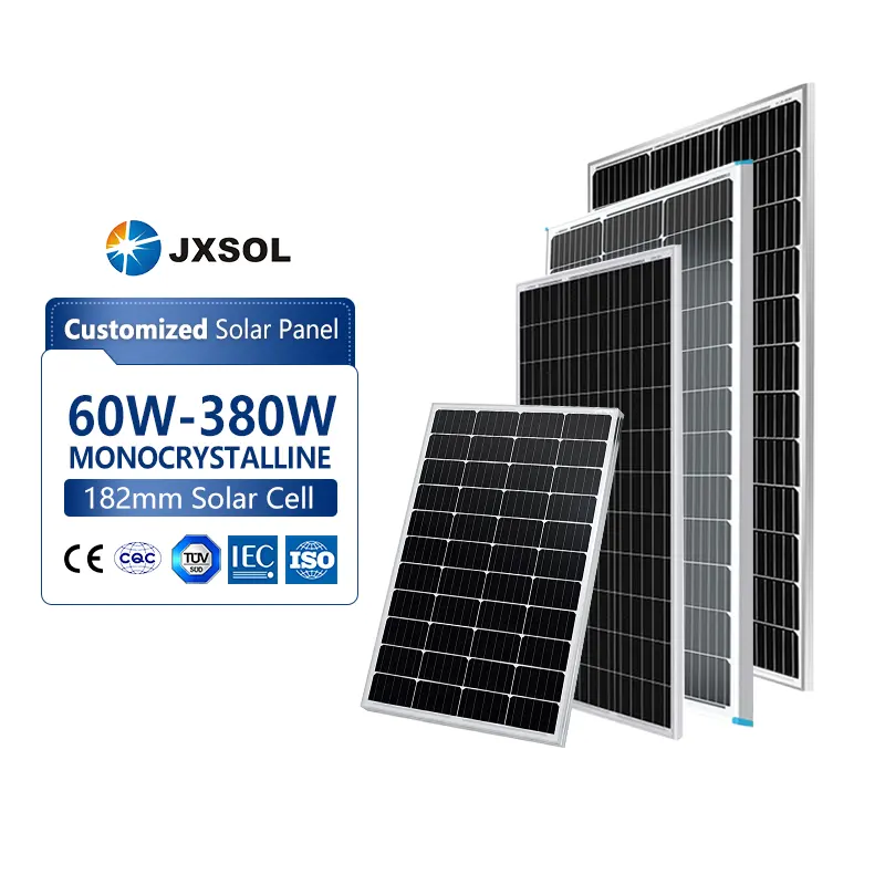 Hiệu quả cao Mono panel năng lượng mặt trời 100W 180W kích thước nhỏ Bảng điều khiển năng lượng mặt trời 200W 250W 300W 350W 380W giá bán buôn