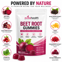 Gummies de Betterave à Marque Blanche avec CoQ10, Pépins de Raisin et Oxyde Nitrique – Complément Énergie, Beauté et Circulation Sanguine – OEM