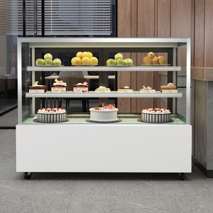 <span class=keywords><strong>Congelador</strong></span> Exhibidor de Pasteles con Puerta Corredera Frontal, Enfriador de Exhibición Refrigerado por Aire, Congeladores Exhibidores - Product Image 1