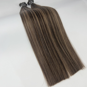 Chất lượng cao Flat tip hai săn chắc Trinh tóc phần mở rộng thẳng phong cách tóc con người bán buôn sẵn sàng để tàu 22 inch - Product Image 5