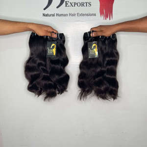 ผู้จำหน่ายผมอินเดียแท้คุณภาพสูงแบบขายส่ง, ผมมนุษย์แบบ Body Wave, ผู้จำหน่ายผมอินเดียแบบดิบและผมหยิกจากวัด - Product Image 2
