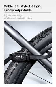 Nouveau Cadenas à Combinaison 3 Chiffres JINJIAN Modèle 925 avec Câble en Acier Léger et Portable pour Vélo, Casque, Poussette, Bagages - Product Image 2