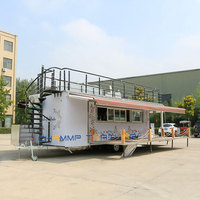 Chariot de nourriture mobile Chammp remorque de camion de nourriture à deux étages avec cuisine complète remorque de congélateur mobile en vente