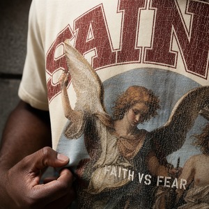 T-shirt vierge personnalisé épais pour homme, coupe oversize et courte, 100% coton, uni ou imprimé, vente en gros - Product Image 3