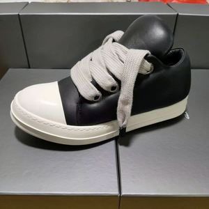 OEM High Quality Men's Luxury Black PU Upper Jumbo-Lace Sneakers <b>Big</b> Lace All-Season EVA Midsole Outsole Lining Pu Made in China - Product Image 1