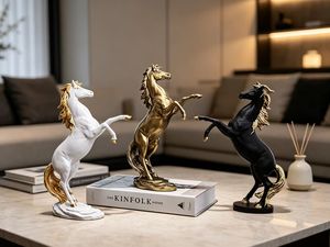 Bonne quantité avec bon prix Résine Artisanat Décoration de la maison Résine OX Bull Statue Abstrait Art Sculpture - Product Image 3