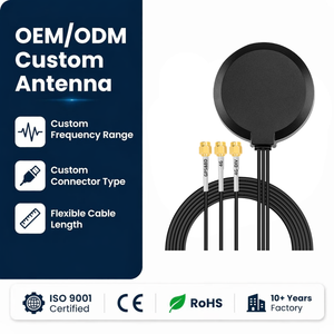 Antena Combinada 3 en 1 para Rastreo Vehicular 4G LTE GPS <span class=keywords><strong>WiFi</strong></span>, Antena Vertical Activa de Alta Ganancia de 28dBi, Conector Roscado, OEM Personalizado - Product Image 1