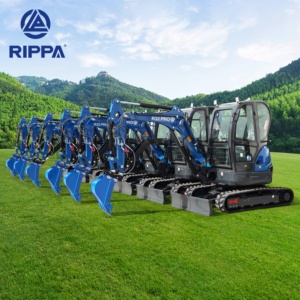 Mini excavadora de 3,5 toneladas, soporte de maquinaria de movimiento de tierras, excavadora pequeña de granja personalizada con cubo - Product Image 4