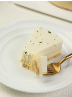 Pastel de Queso con Limón Congelado de Textura Cremosa, Sabores a Chocolate, Nueces y Té, 8 Pulgadas, 850g, Bajo en Grasa, para Menú de Postres de Cafetería