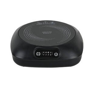 Table de cuisson à induction mini, cuisinière électrique 710W, commande tactile, brûleur unique, panneau en céramique, boîtier en plastique blanc et noir - Product Image 3